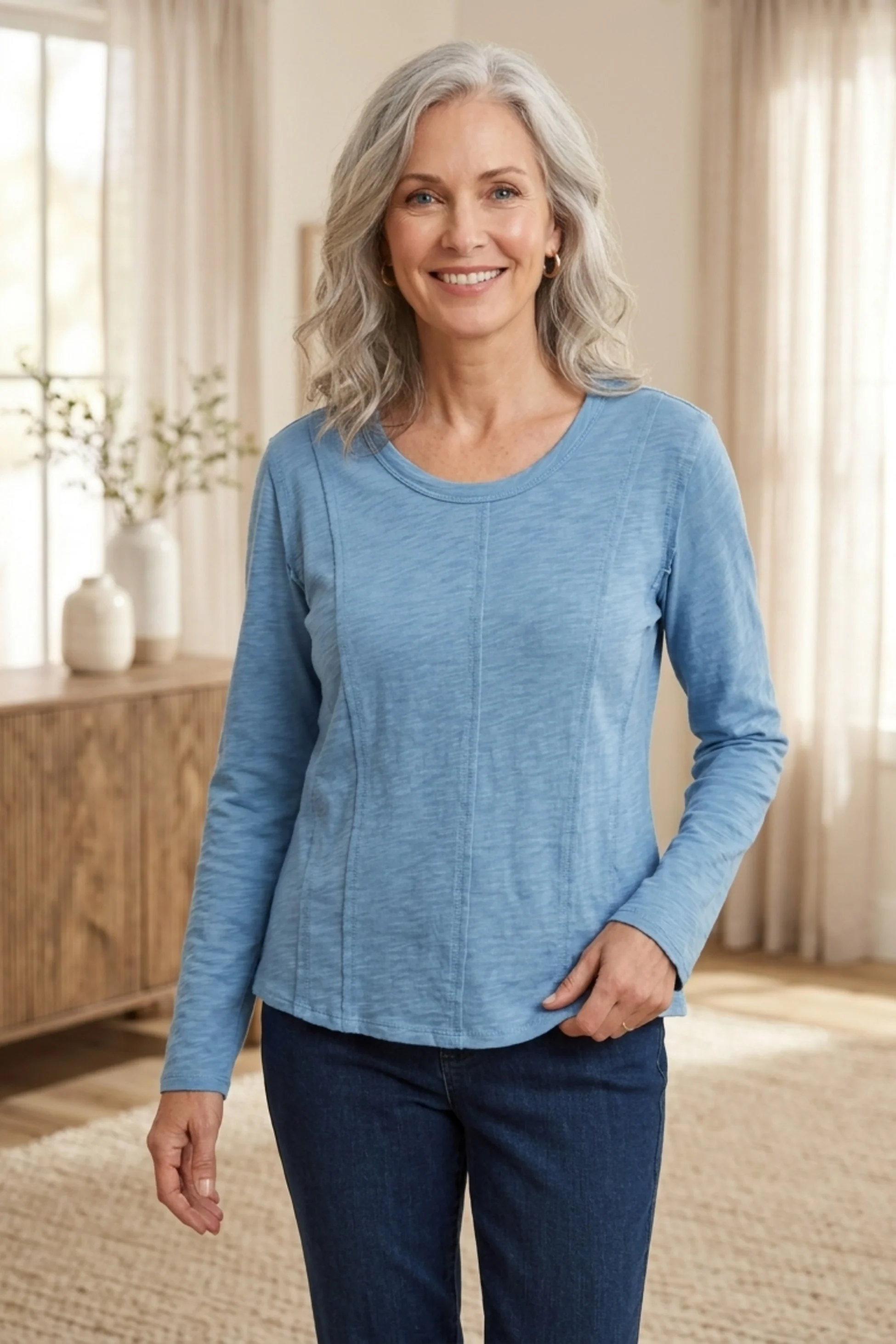 Cotton Pebble Jet Setter Tee - Image 5