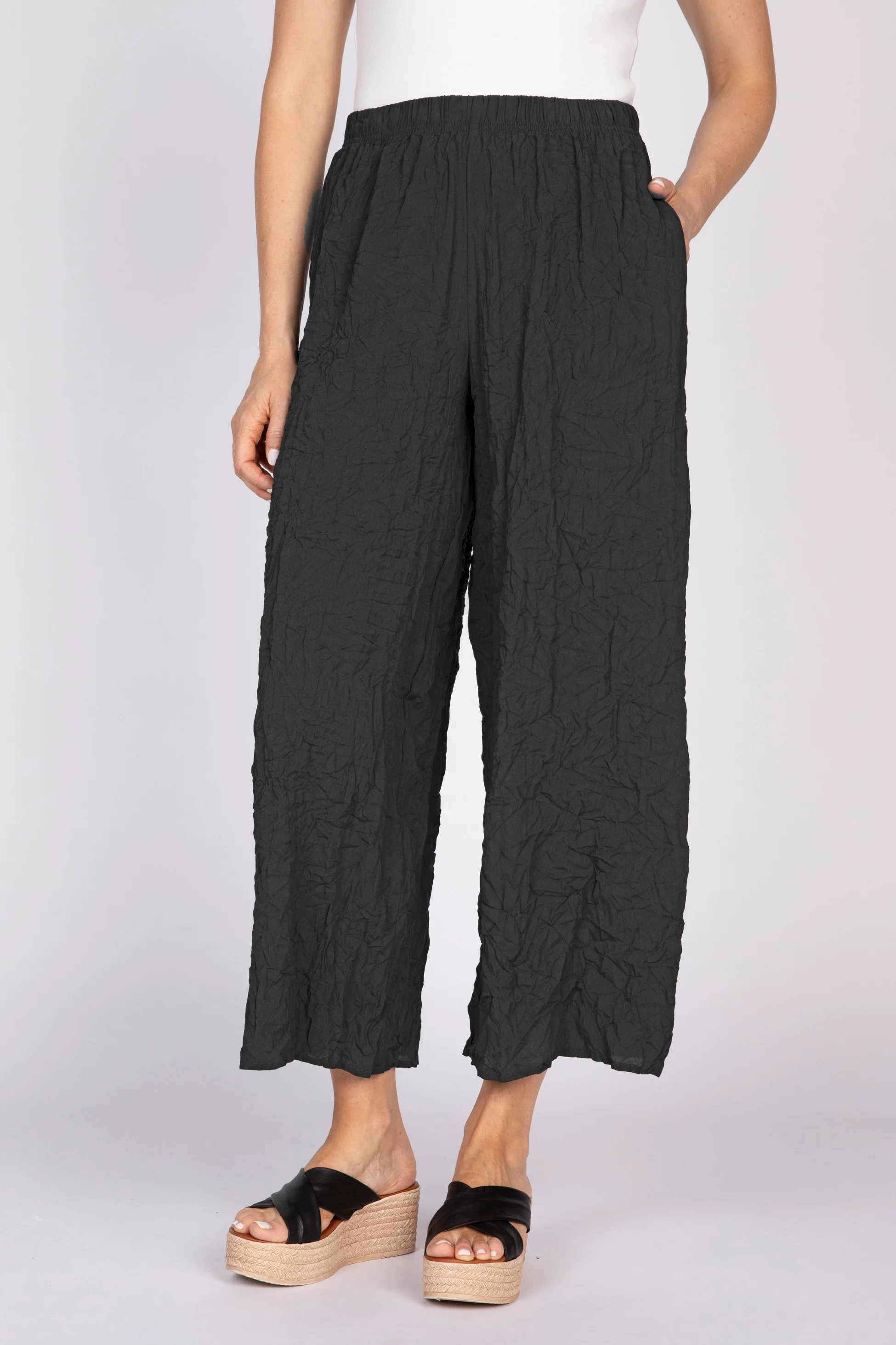 Crinkle Crepe Travel Pant - Image 6