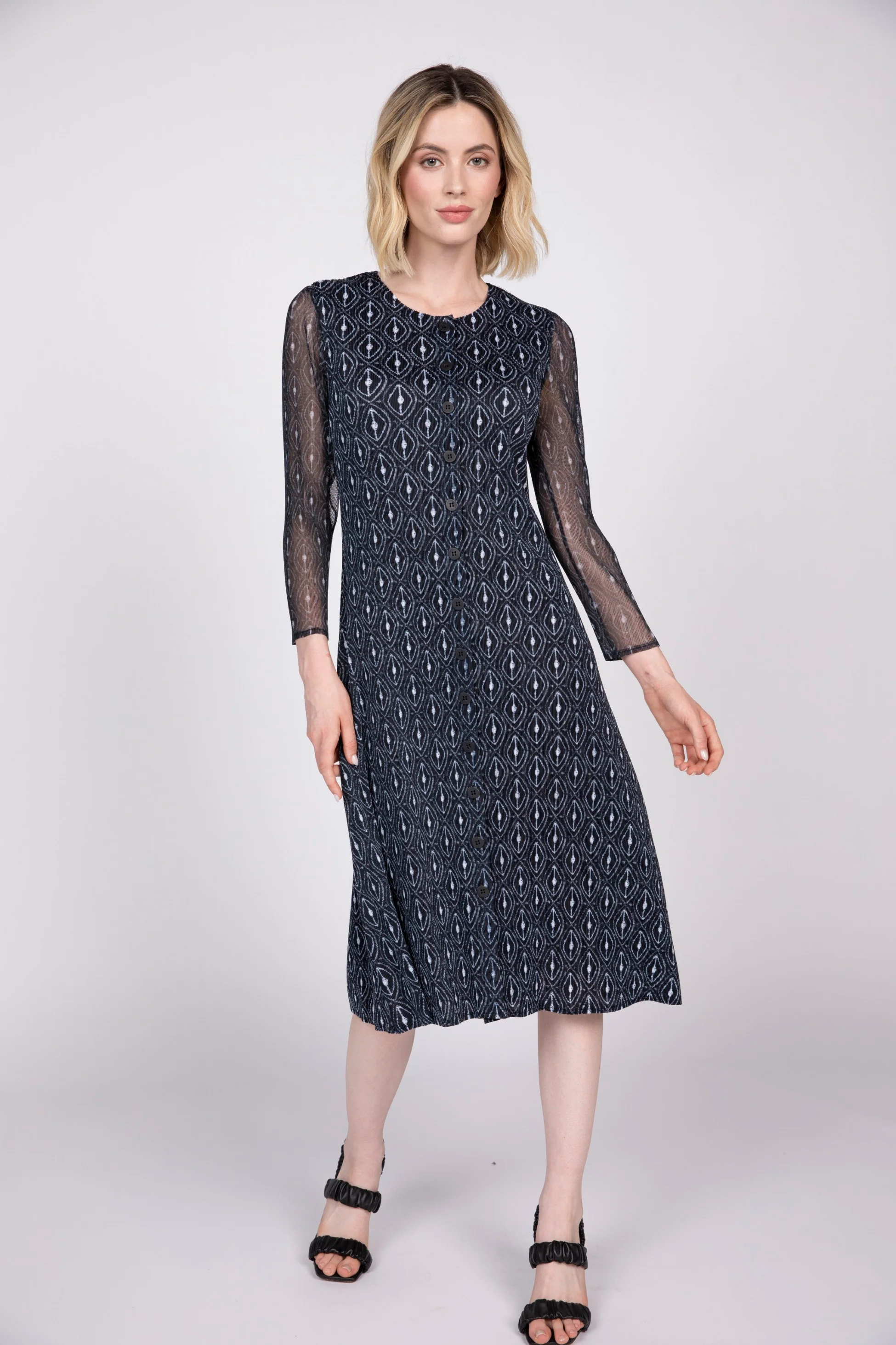 Parisian Pleat Diamond Dress