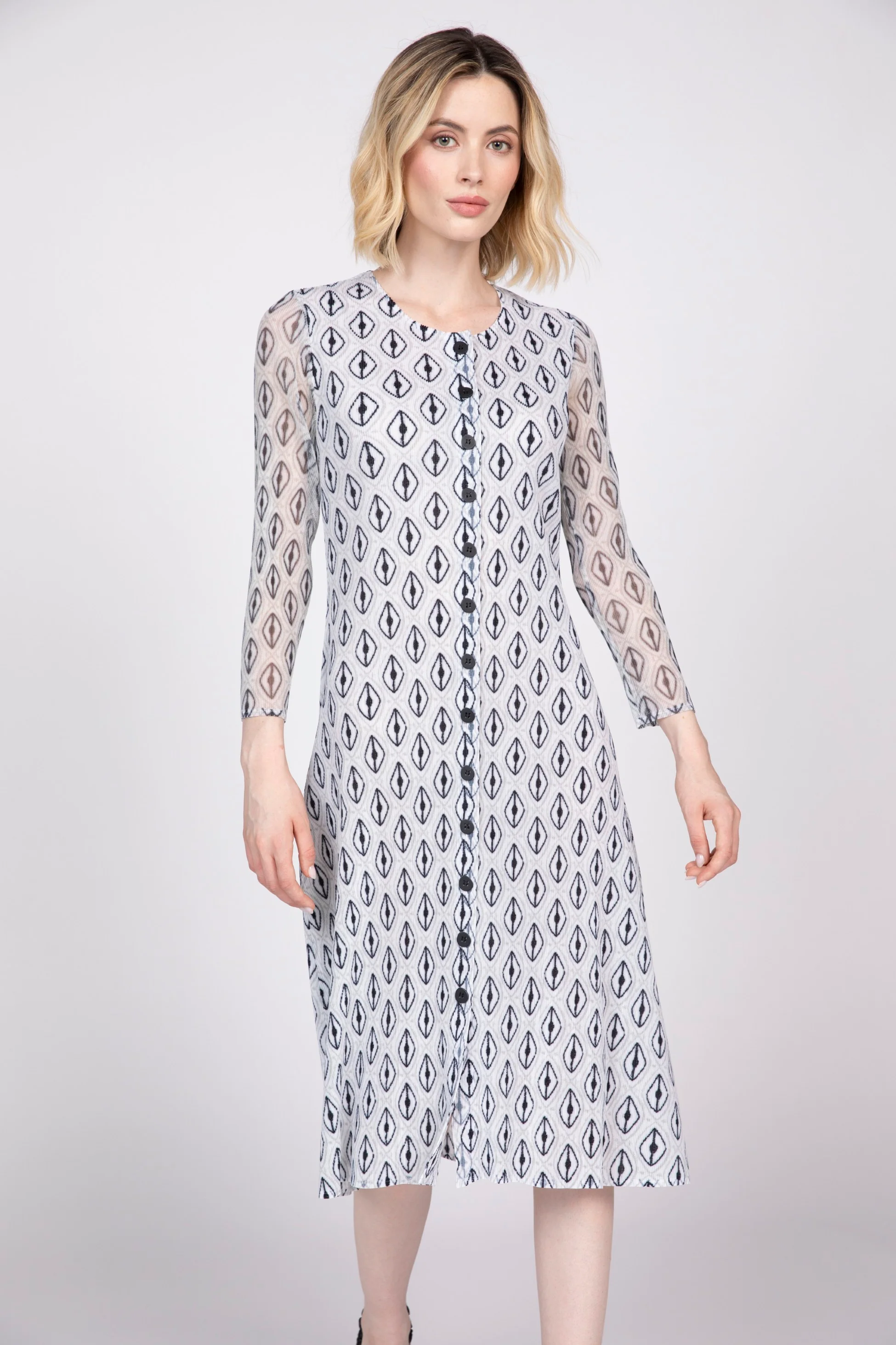 Parisian Pleat Diamond Dress - Image 2