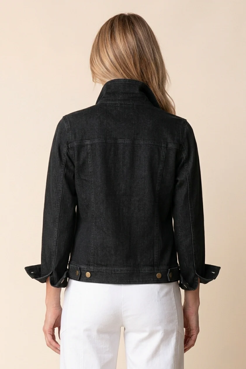 Stonewash Knit Jean Jacket - Image 8