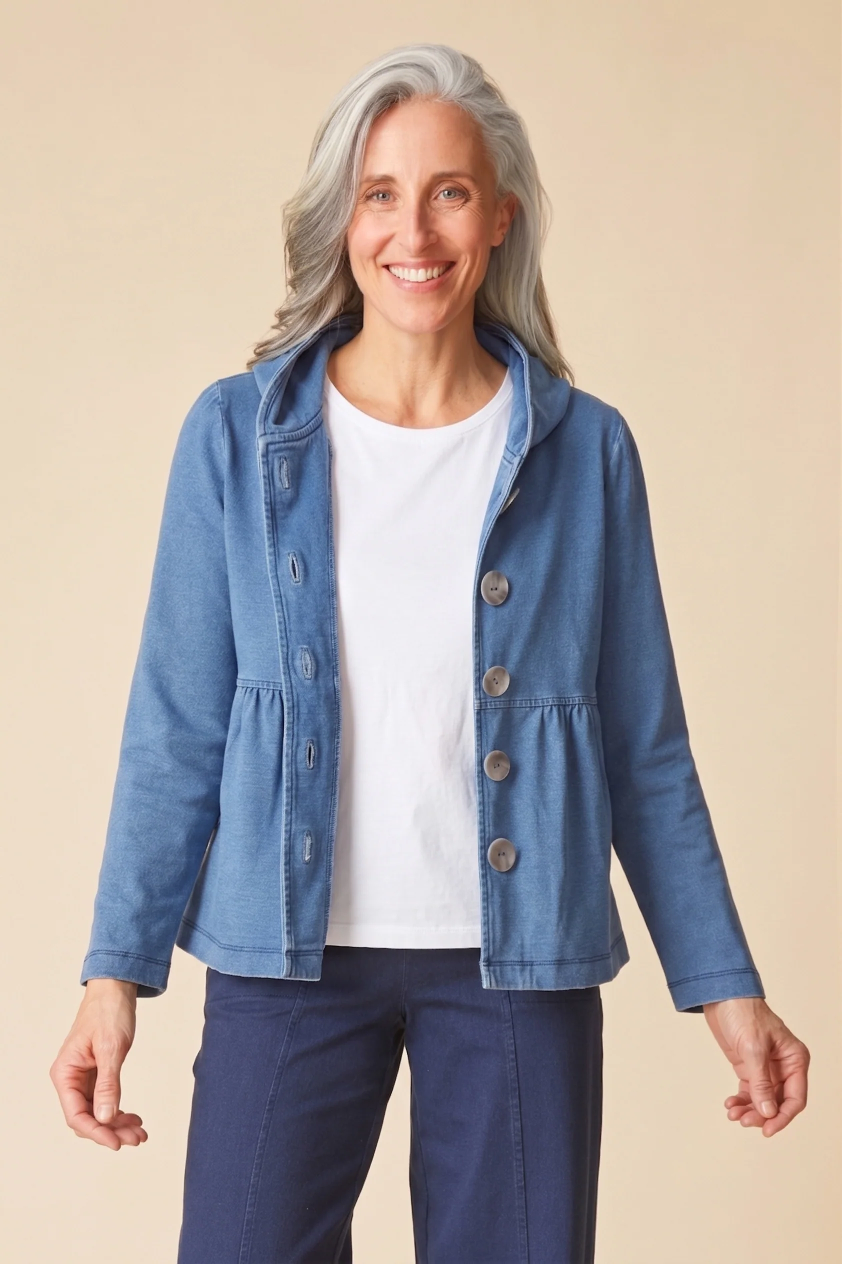 Stonewash Shirred Hoodie - Image 3