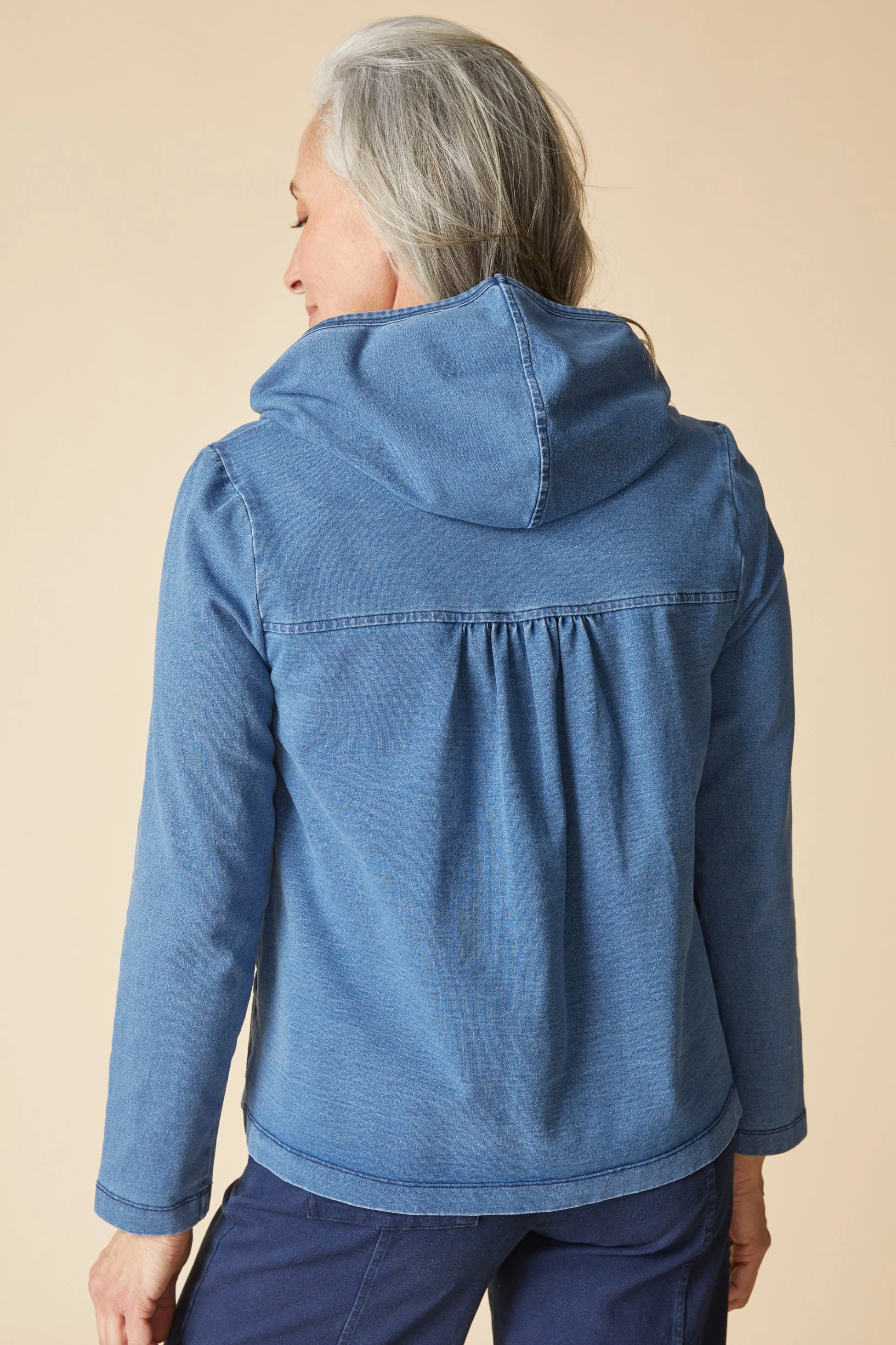 Stonewash Shirred Hoodie - Image 4