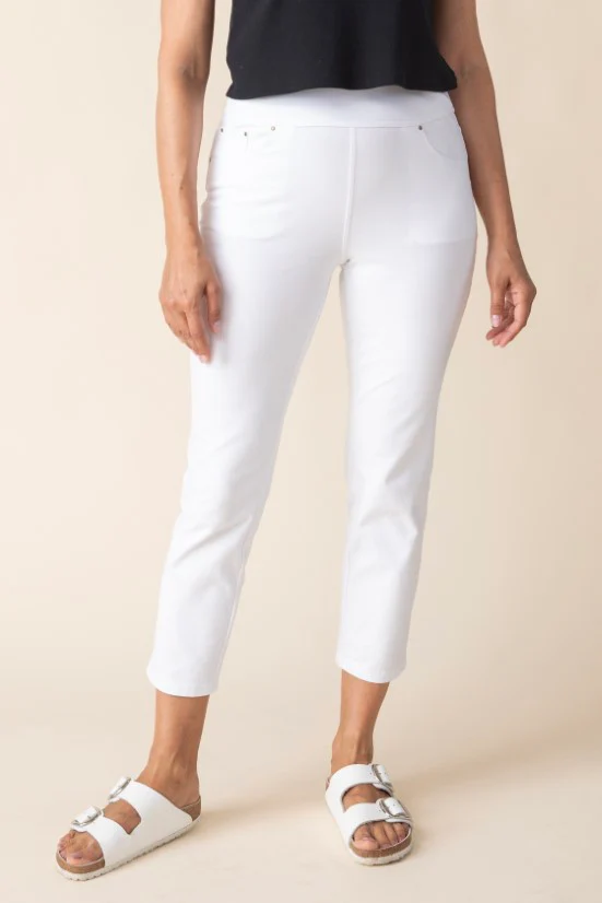 Stonewashed Capri Knit Jean - Image 6