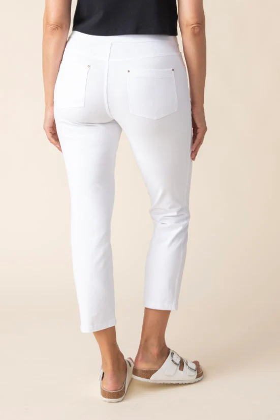 Stonewashed Capri Knit Jean - Image 8