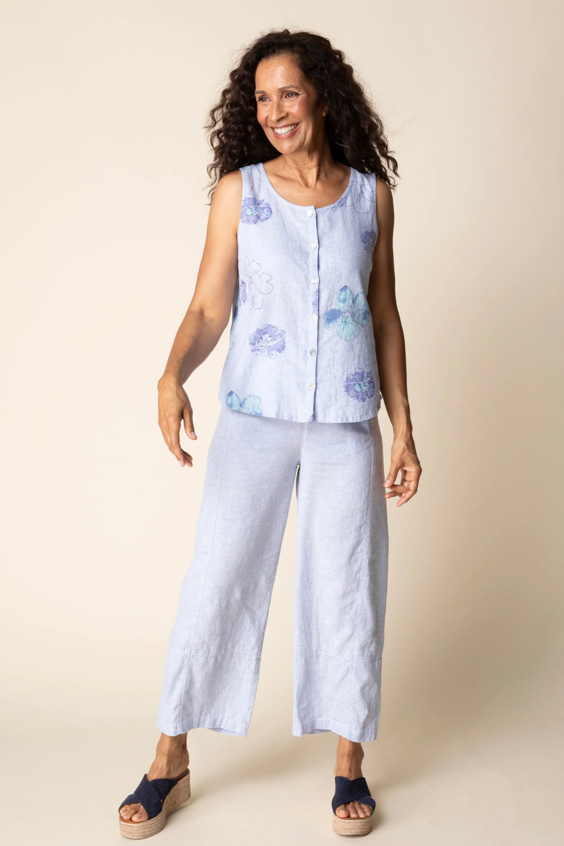 Watercolor Floral Bistro Tank - Image 5
