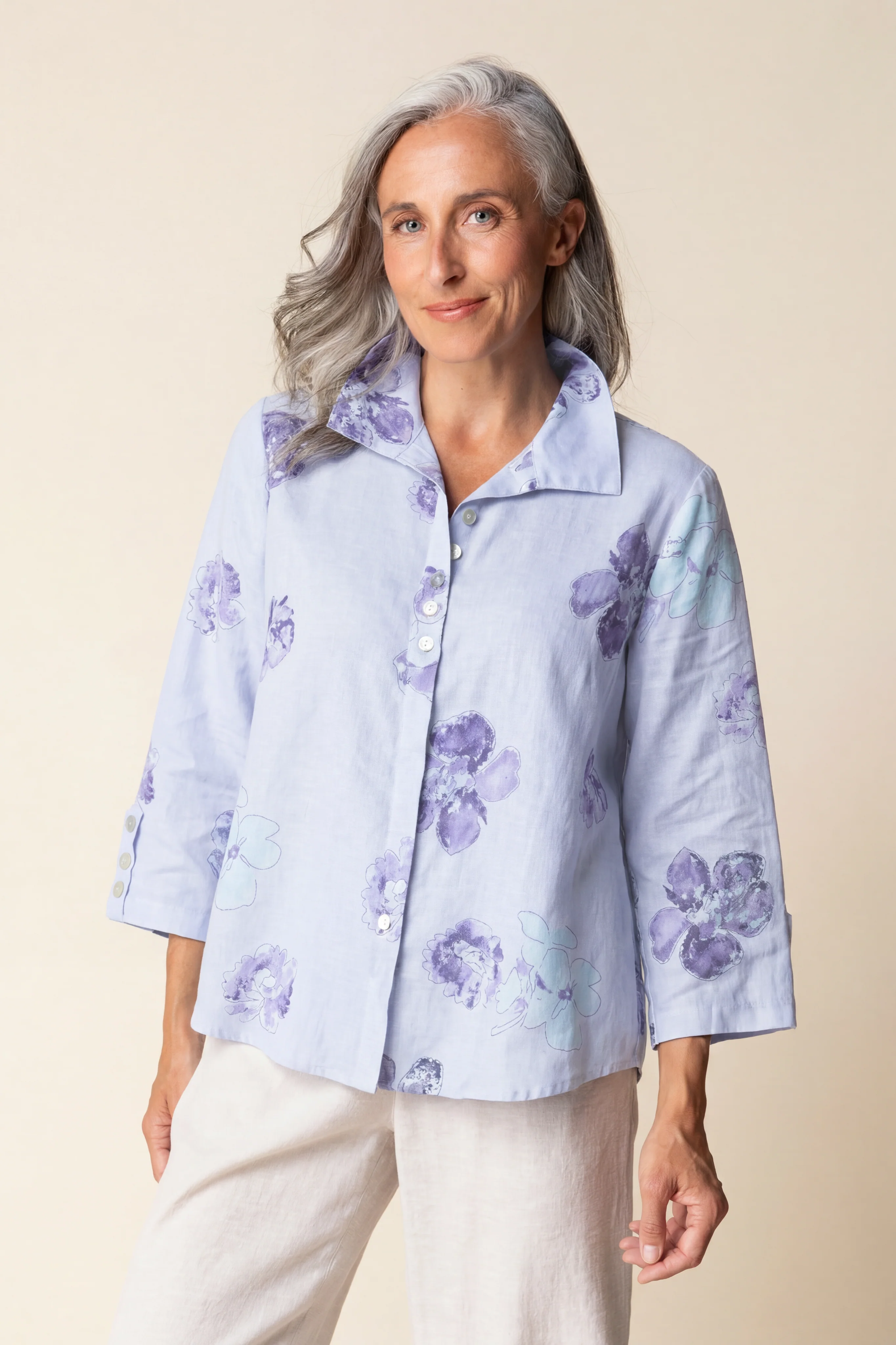 Watercolor Floral Swing Shirt - Image 5