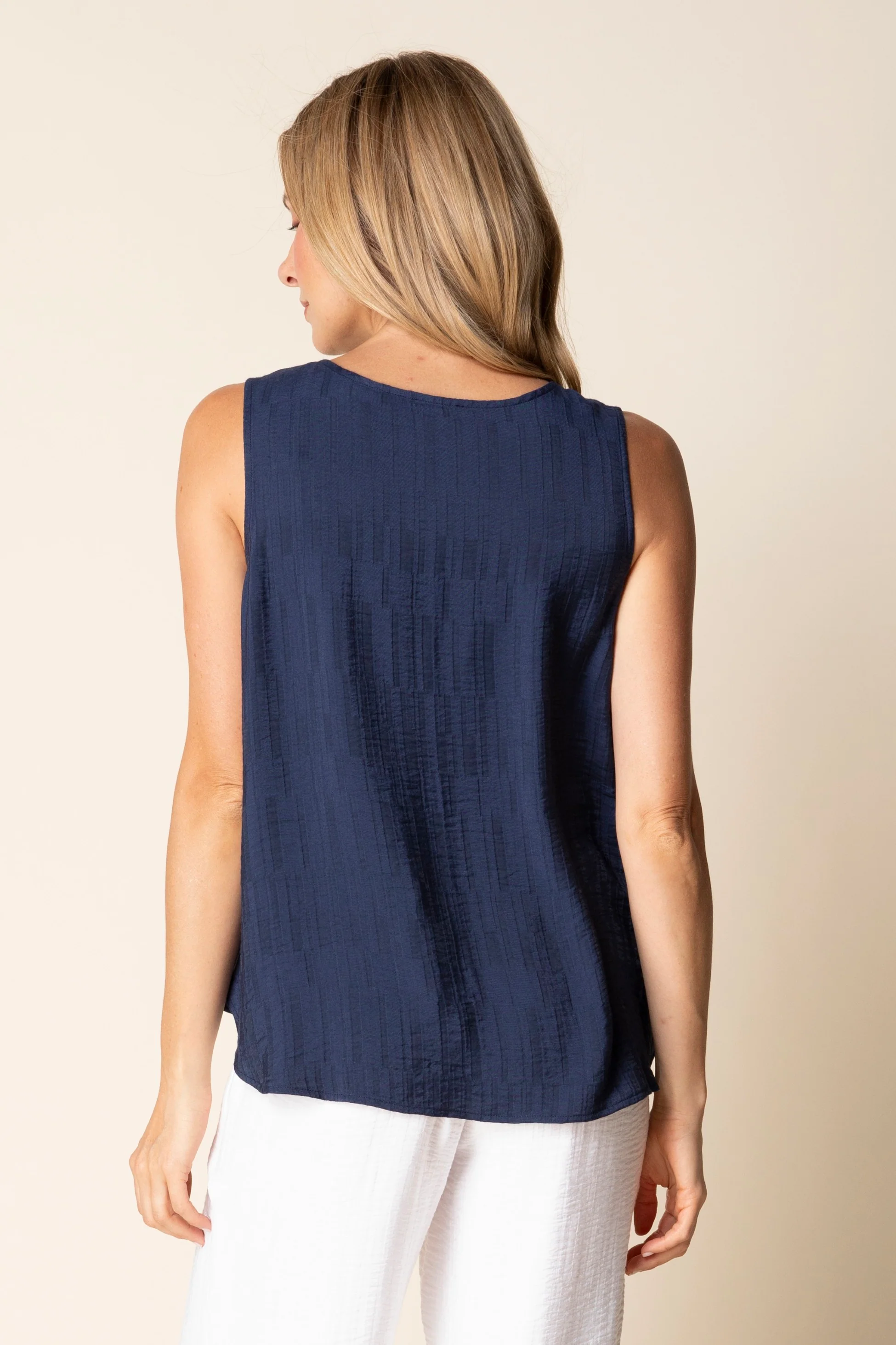 Whisper Jacquard Button Tank - Image 10