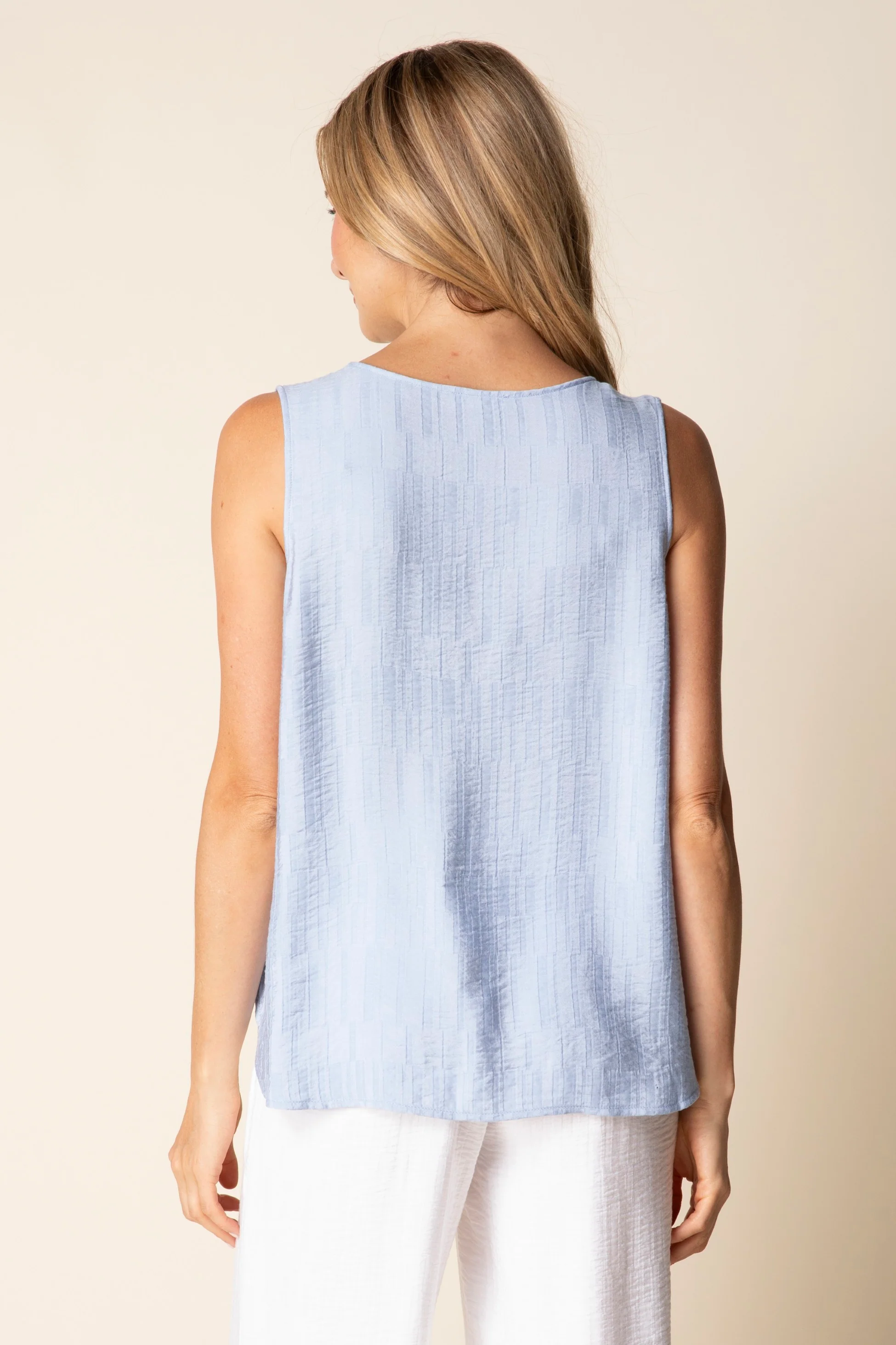 Whisper Jacquard Button Tank - Image 8