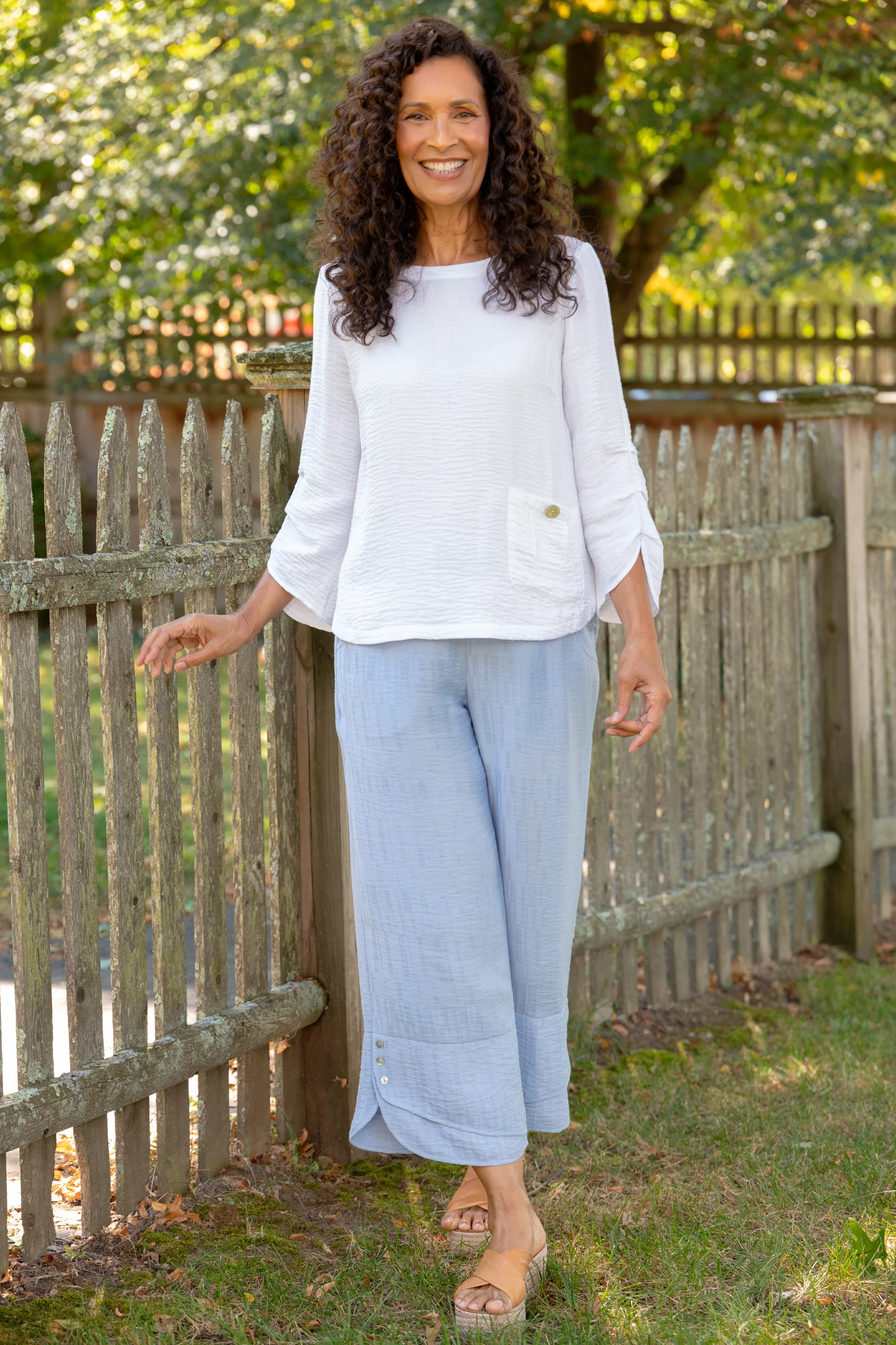 Whisper Jacquard Rayon Crop Pant - Image 7