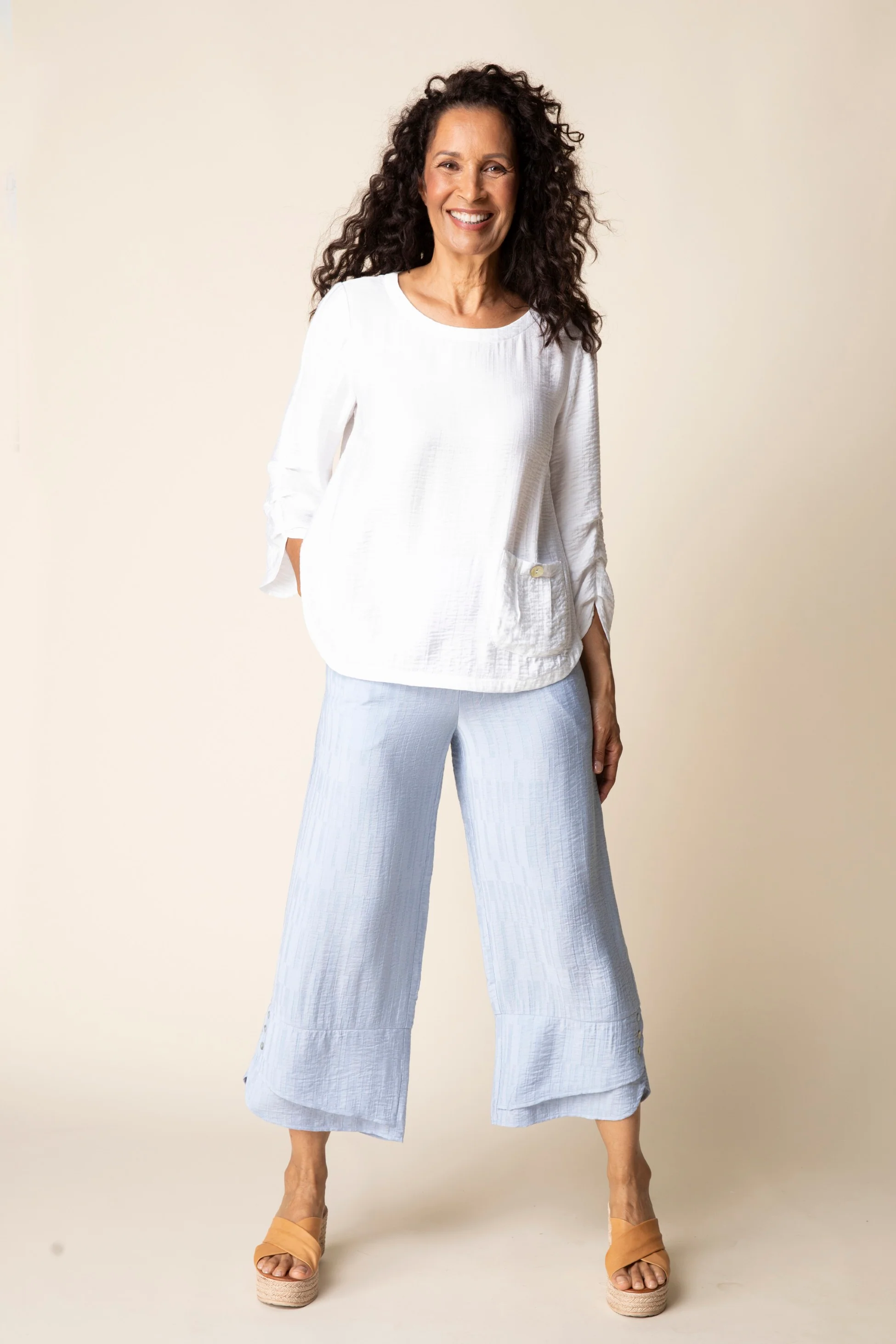 Whisper Jacquard Rayon Crop Pant - Image 13
